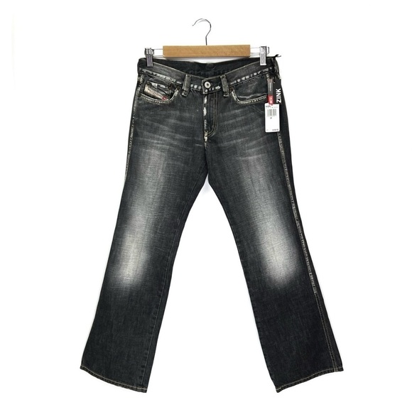 Vintage Deisel Jeans Black Women’s Size 28/4 Bootcut Y2K Vtg Retro New NWT - Picture 5 of 5